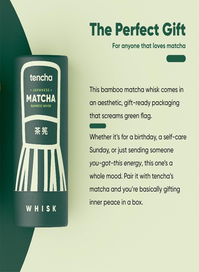 Tencha Japanese Handmade Bamboo Matcha Whisk (Chasen) - Traditional Bamboo Tool for Whisking Matcha & Hojicha - Image 3